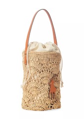 Ralph Lauren: Polo Raffia Crochet Bucket Bag