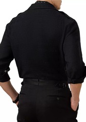 Ralph Lauren Raleigh Linen & Silk-Blend Button-Front Shirt