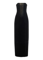 Ralph Lauren - Elowynne Strapless Denim Gown - Black - US 2 - Moda Operandi