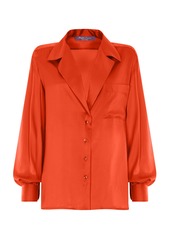 Ralph Lauren - Roslin Silk Shirt - Red - US 18 - Moda Operandi