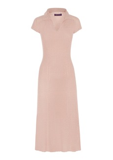 Ralph Lauren - Silk Knit Polo Dress - Pink - M - Moda Operandi