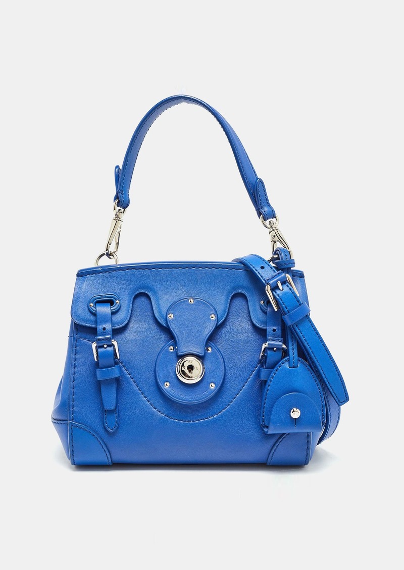 Ralph Lauren Blue Leather Mini Ricky Tote