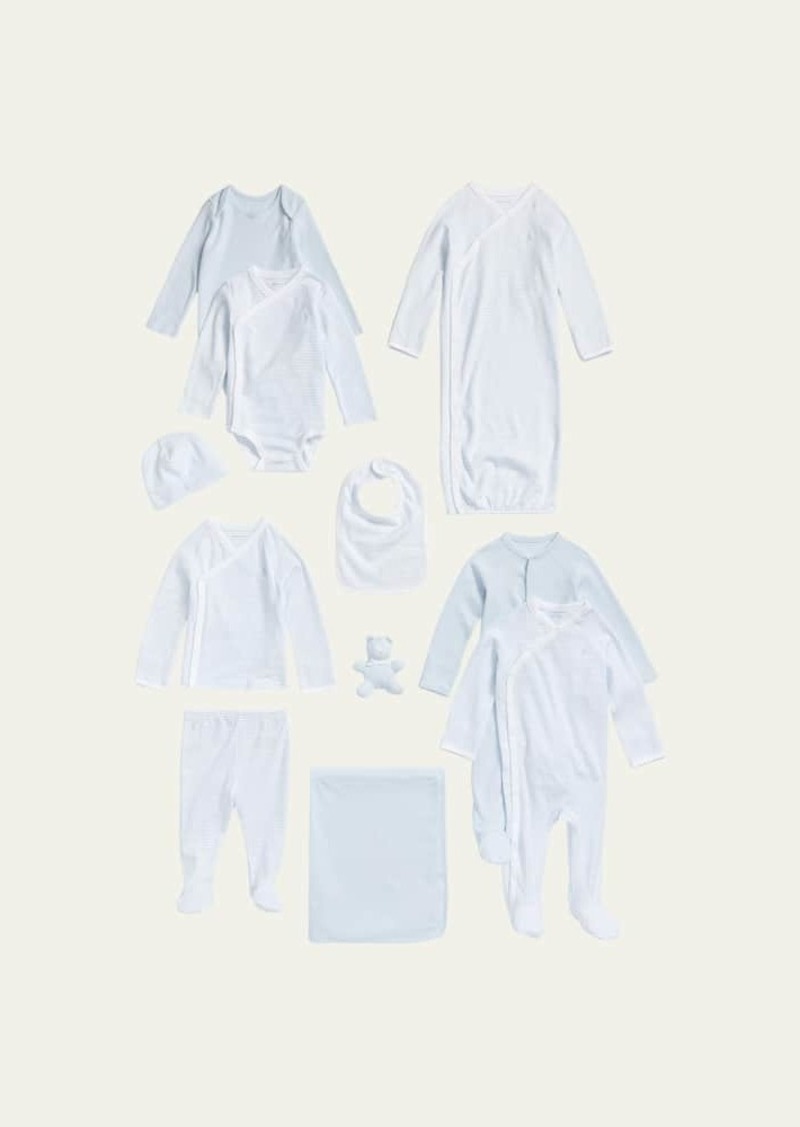 Ralph Lauren Childrenswear Boy's 11-Piece Organic Cotton Gift Set  Size Newborn-9M