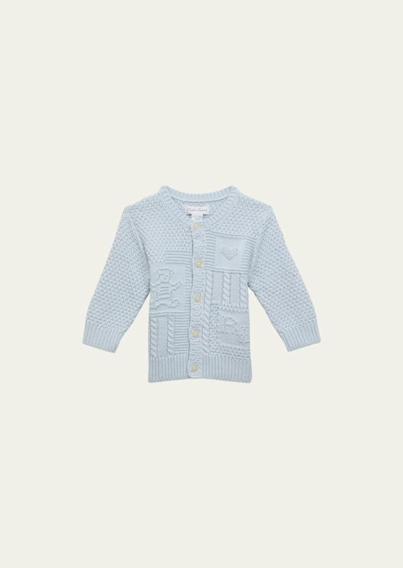 Ralph Lauren Childrenswear Boy's Cardigan W/ Bear Intarsia  Size 3M-24M