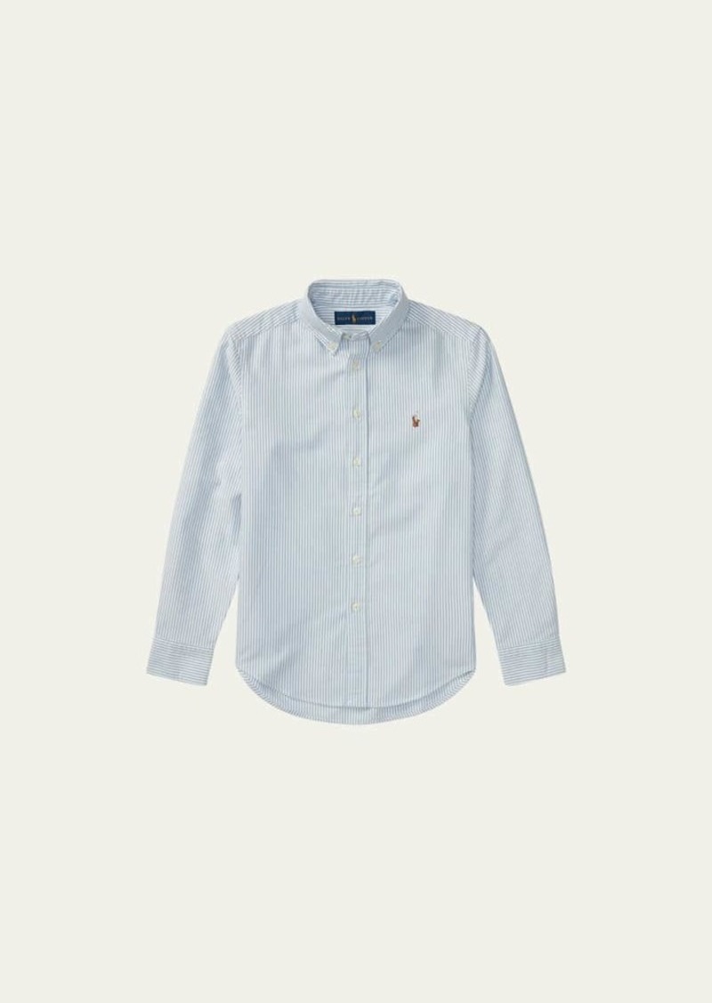 Ralph Lauren Childrenswear Boy's Cotton Oxford Stripe Sport Shirt  Size S-XL