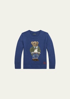 Ralph Lauren Childrenswear Boy's Cotton Polo Bear Sweater  Size S-XL