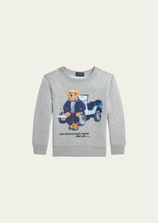 Ralph Lauren Childrenswear Boy's Seasonal Fleece Bear Sweatshirt  Size S-XL
