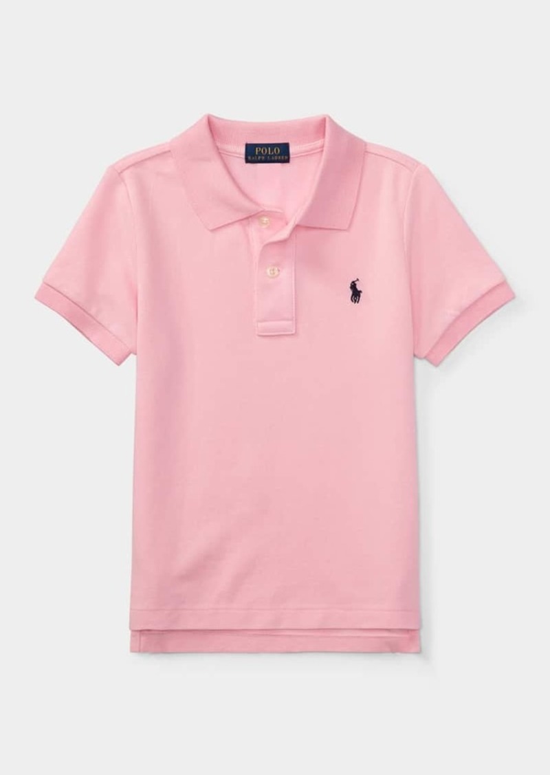 Ralph Lauren Childrenswear Boy's Short-Sleeve Logo Embroidery Polo Shirt  Size 4-7