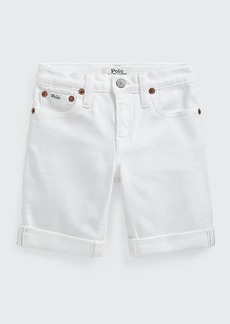 Ralph Lauren Childrenswear Boy's Stretch Cotton Rolled Shorts  Size 5-7