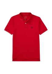 Ralph Lauren: Polo Polo Ralph Lauren Boys' Stretch Lisle Solid Polo Shirt - Big Kid