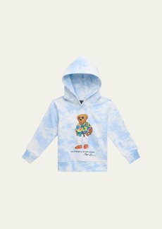 Ralph Lauren Childrenswear Boy's Tie-Dye Polo Bear Hoodie  Size 2-7