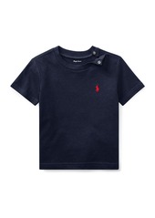 Ralph Lauren Childrenswear Cotton Jersey Crewneck Tee  Size 3-24 Months