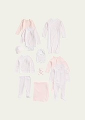 Ralph Lauren Childrenswear Girl's 11-Piece Organic Cotton Essential Gift Box Set  Size Newborn-9M