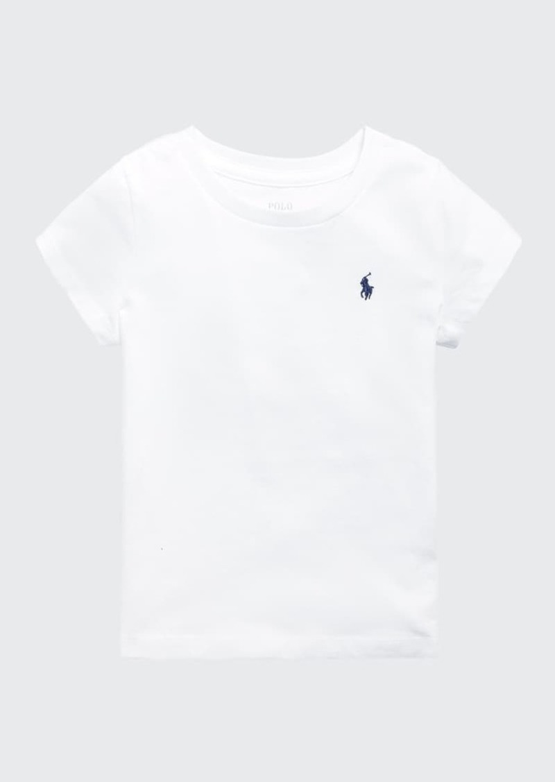 Ralph Lauren Childrenswear Girl's Logo Embroidered T-Shirt  Size 2-6X