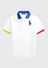 Ralph Lauren Childrenswear Boy's Oversize Logo Embroidered Polo Shirt  Size S-L