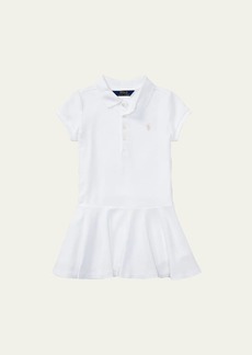Ralph Lauren Childrenswear Girl's Short-Sleeve Knit Drop-Waist Polo Dress  Size 2-6X