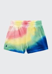 Ralph Lauren Childrenswear Girl's Tie-Dye Logo Embroidered Shorts  Size 2-4