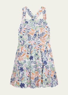 Ralph Lauren Childrenswear Girl's Tropical-Print Day Dress  Size 2-6X