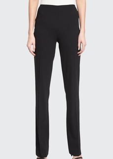 Ralph Lauren Collection Alandra Side-Zip Stretch-Wool Pants  Black
