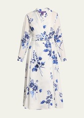 Ralph Lauren Collection Aniyah Floral Textured Day Dress