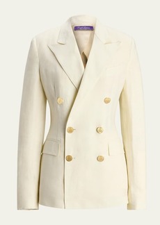 Ralph Lauren Collection Camden Double-Breasted Linen Jacket