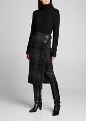 Ralph Lauren Collection Cashmere Wrap Sweater Skirt