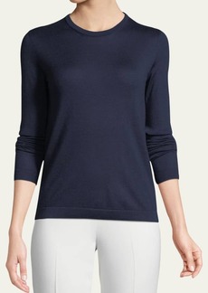 Ralph Lauren Collection Crewneck Long-Sleeve Cashmere Jersey Sweater