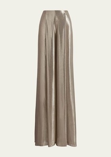 Ralph Lauren Collection Franncis Striped Metallic Chiffon Pants