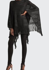 Ralph Lauren Collection Fringe Poncho Sweater