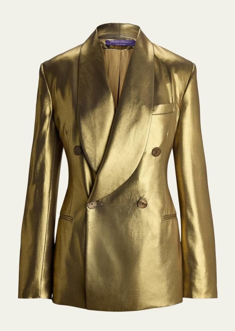 Ralph Lauren Collection Gregory Liquid Foil Blazer Jacket