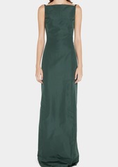 Ralph Lauren Collection Krystina Silk Column Evening Gown
