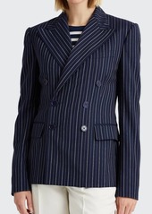 Ralph Lauren Collection Safford Pinstripe Double-Breasted Jacket