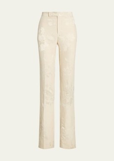 Ralph Lauren Collection Seth Floral Jacquard Suiting Trousers