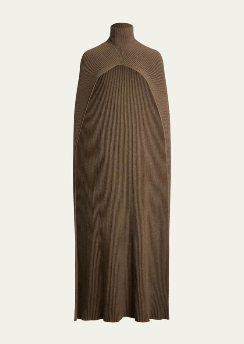 Ralph Lauren Collection Turtleneck Lofty Cashmere Rib Cape