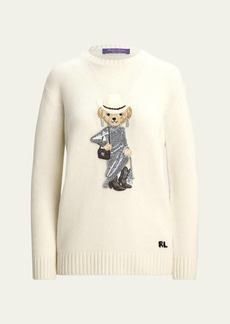 Ralph Lauren Collection Western Bear Cashmere Wool Sweater