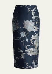 Ralph Lauren Collection Whitley Floral Jacquard Skirt