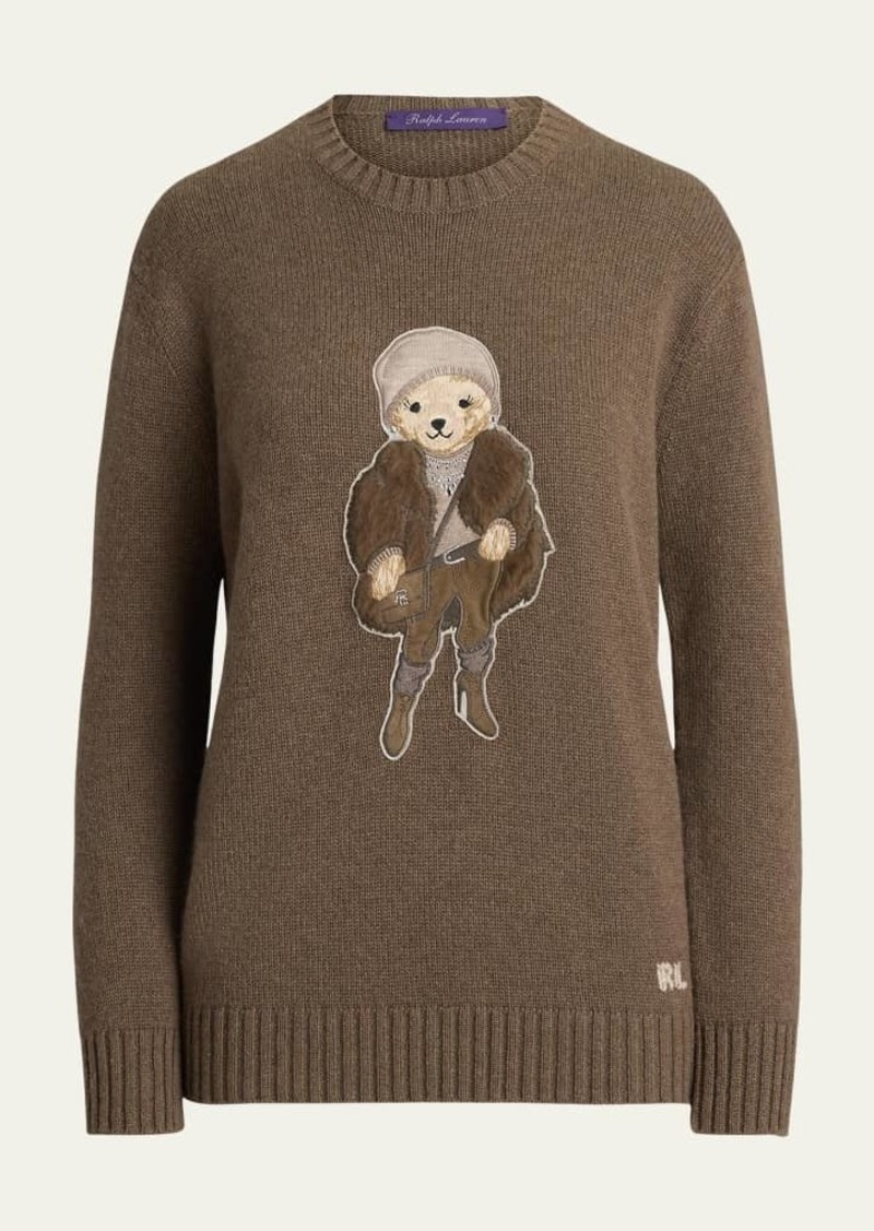 Ralph Lauren Collection Winter Polo Bear Lofty Cashmere Sweater