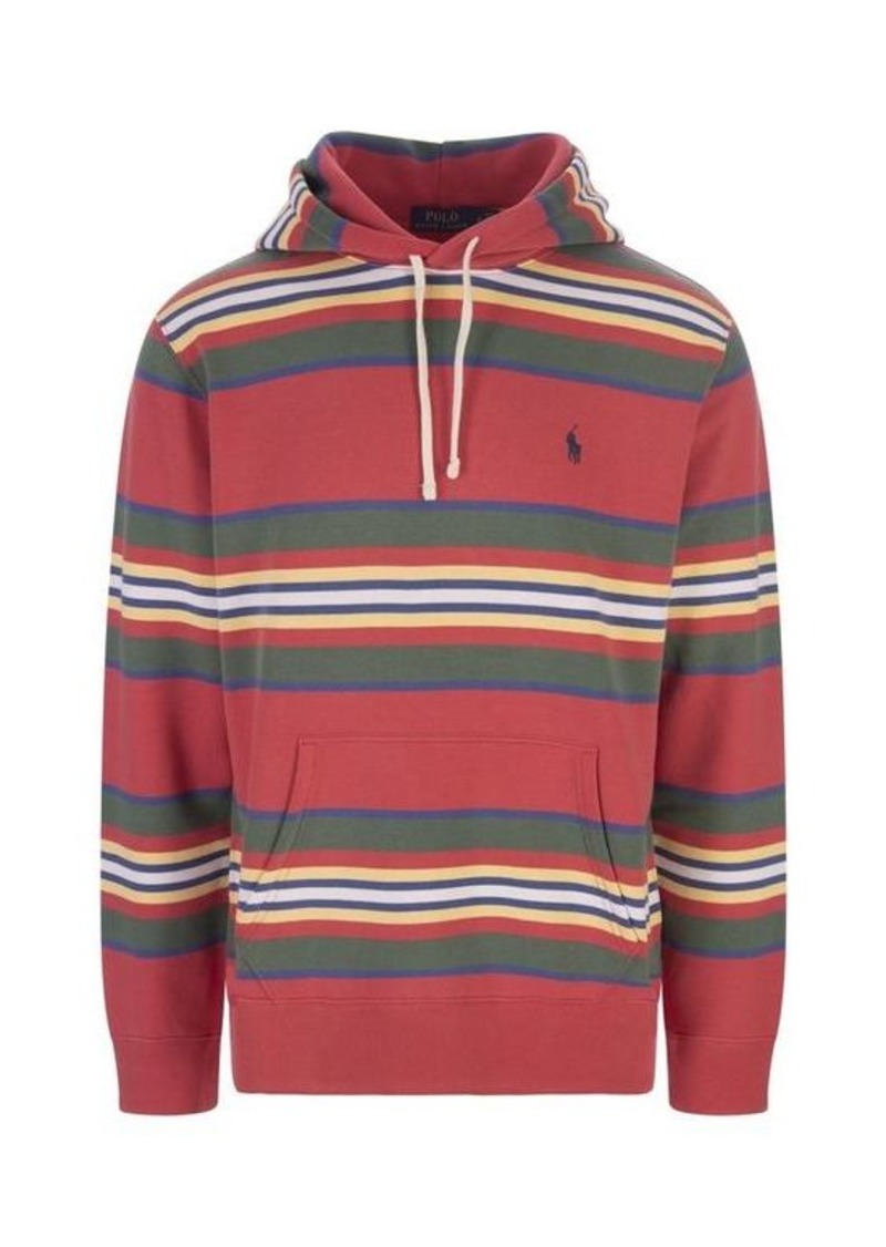 RALPH LAUREN Hoodie with Multicolored Stripes