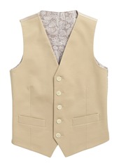 Ralph Lauren Kids' Classic Stretch Cotton Vest in Tan at Nordstrom Rack