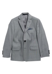 Ralph Lauren Kids' Light Grey Sharkskin Wool Blend Sport Coat at Nordstrom Rack