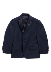 Ralph Lauren Kids' Navy Solid Notch Lapel Wool Blend Sport Coat at Nordstrom Rack