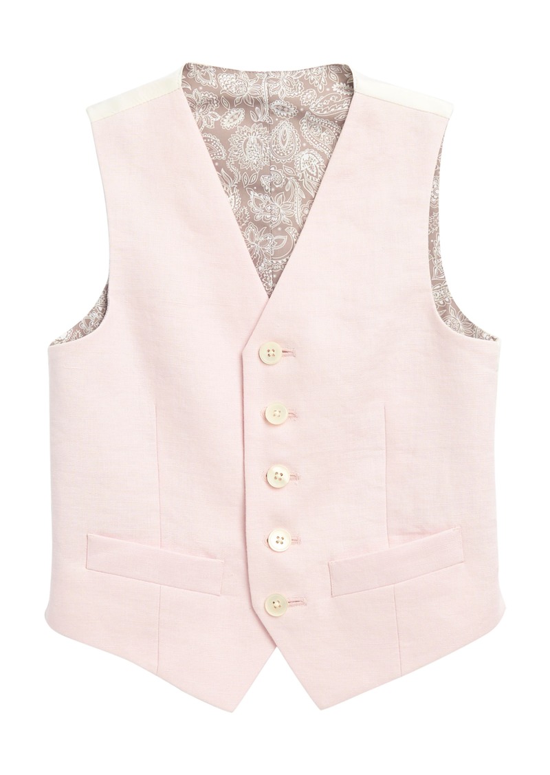 Ralph Lauren Kids' Pink Button Front Vest at Nordstrom Rack