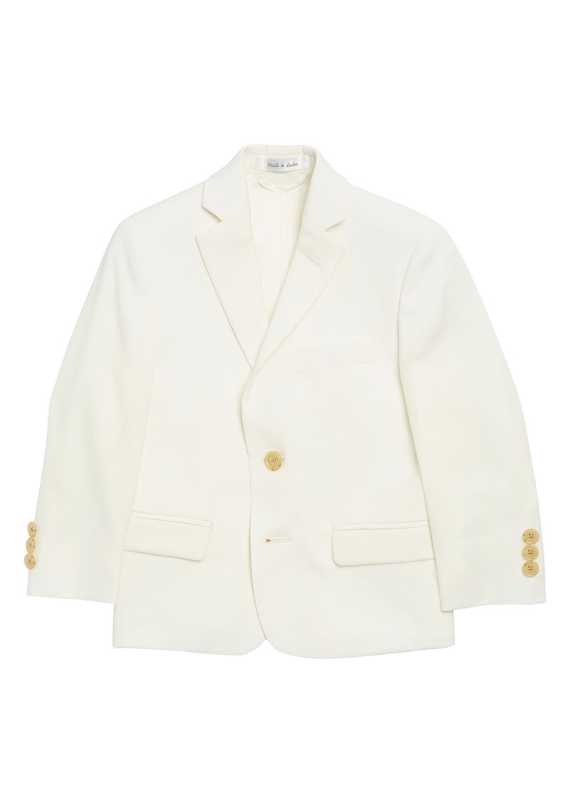 Ralph Lauren Kids' Two-Button Wool Suit Jacket in White at Nordstrom Rack