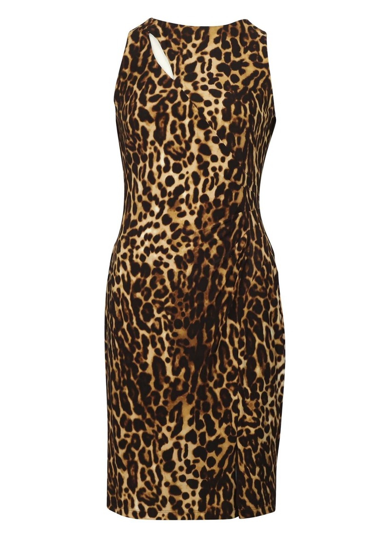 Ralph Lauren Leopard Print Dress in Multicolor Polyester