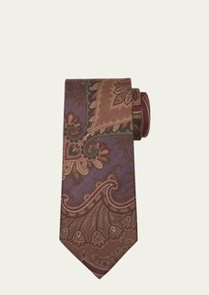 Ralph Lauren Men's Antique Paisley Cashmere-Silk Tie