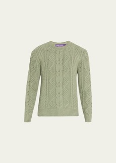 Ralph Lauren Men's Cable Cashmere Sweater