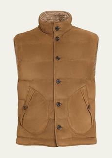 Ralph Lauren Men's Classic Suede-Mardell Reversible Vest