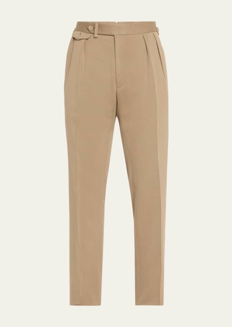 Ralph Lauren Men's Gregory Cavalry Twill Pleated Trousers