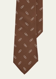 Ralph Lauren Men's Linked Ovals Silk Tie