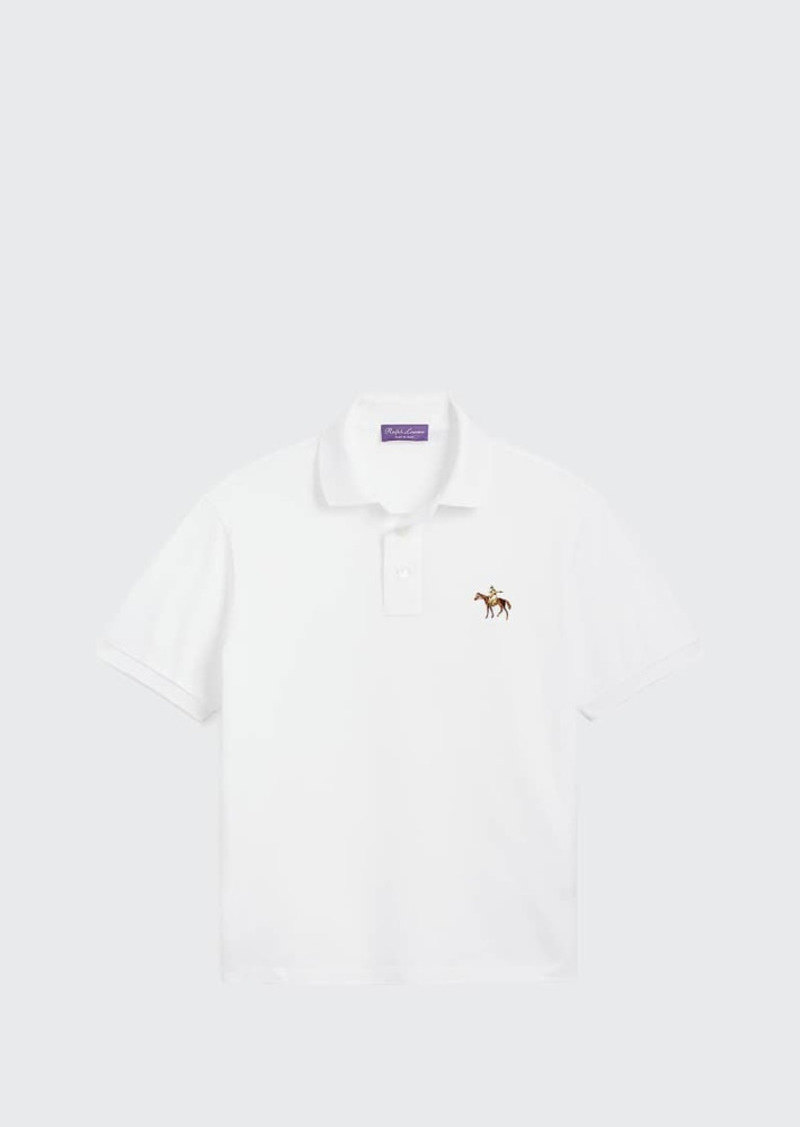 Ralph Lauren Purple Label Men's Custom Slim Fit Pique Polo Shirt